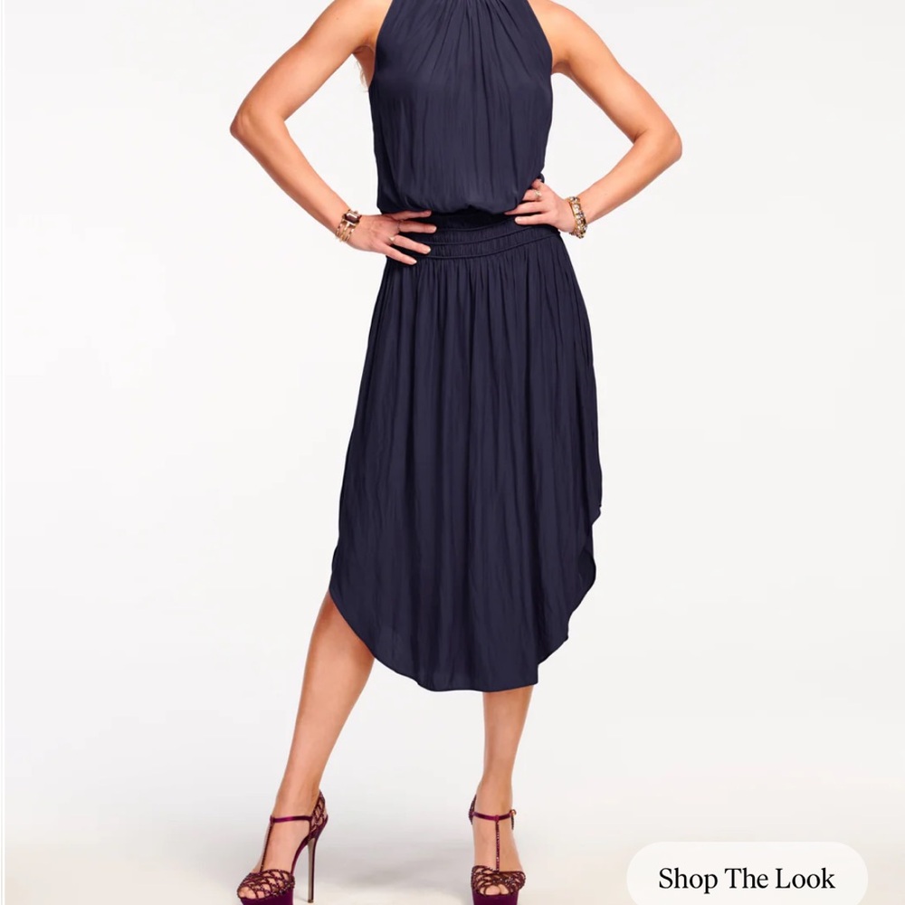 Ramy Brook Audrey Smocked Midi Dress